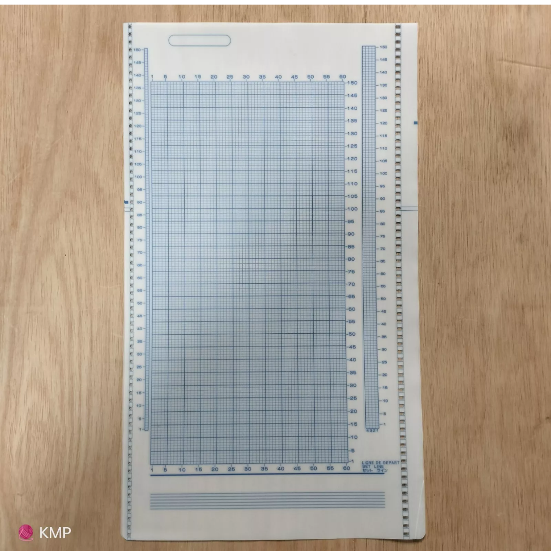 BLANK MYLAR CARD For Brother Electroknit Knitting Machines