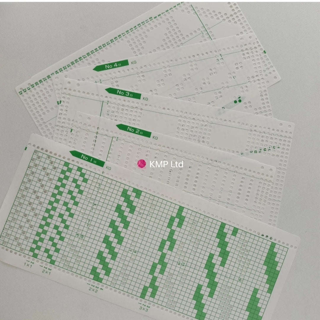 Brother Garter Carriage PUNCH CARD SET