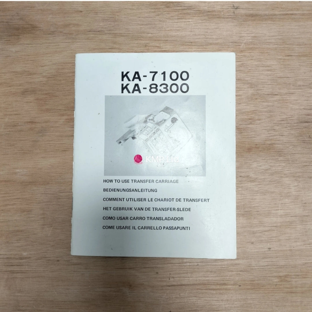 Brother KA 8300 Instruction Manua