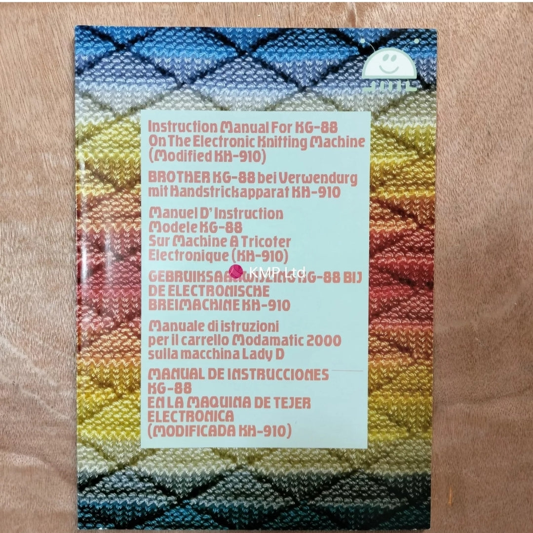 Brother KG 88ii/ 89ii Instructional Manuals