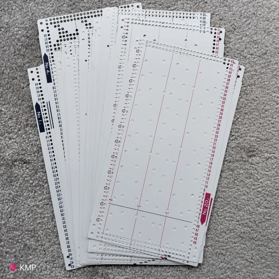 Brother KH-860 Knitting Machine SET OF ORIGINAL PUNCHCARDS