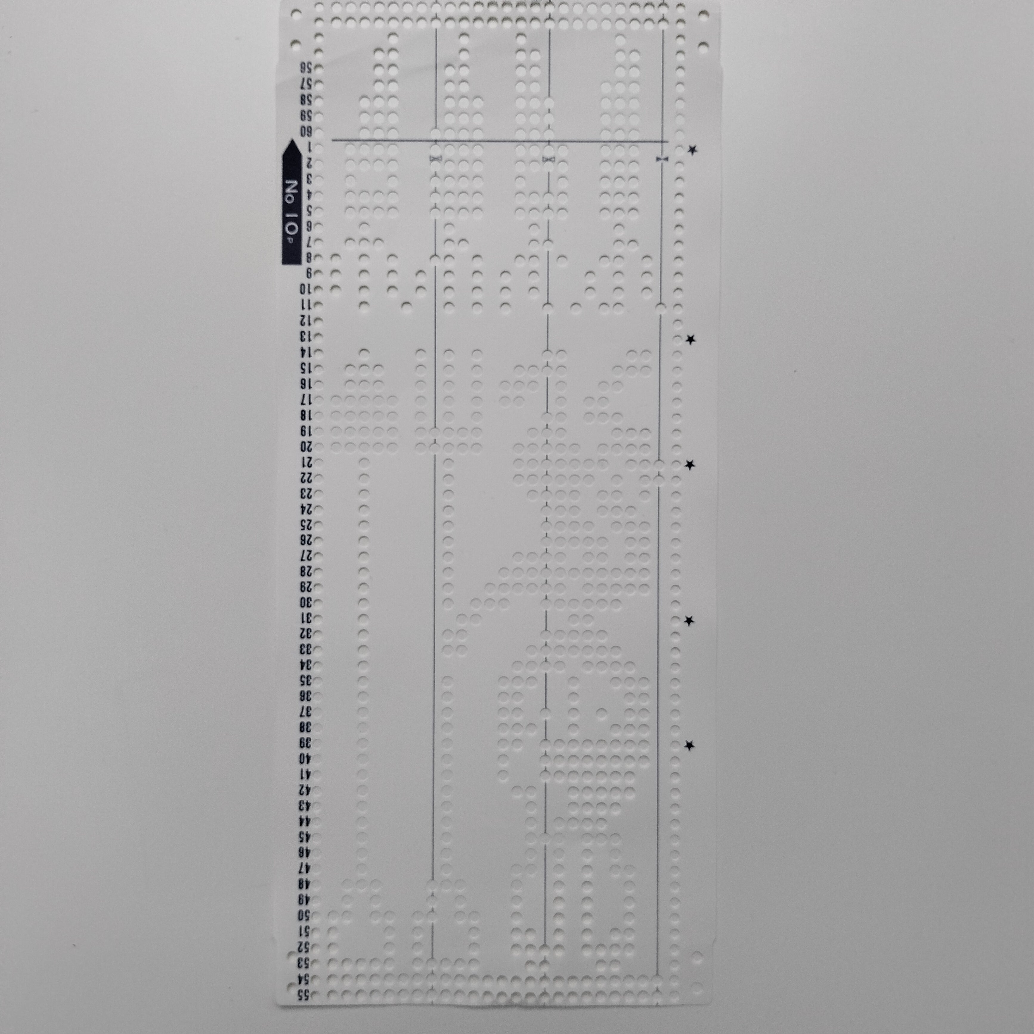 Brother KH 260 Punchcard