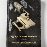 Empisal Knitmaster Mod 250 Punch card Selector Instruction Manual