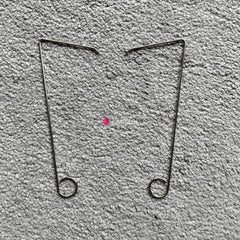 Brother KR-230 Chunky Ribbing Attachment WIRE-LOOP TYPE WEIGHT HANGERS x2