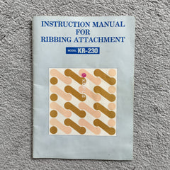 Brother KR-230 Chunky Ribbing Attachment INSTRUCTION MANUAL