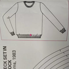 Sandra Williams PATTERN PAPER Adult Round Neck & Adult V-neck Raglan Full Scale