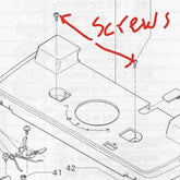 Silver Reed SK-740 Carriage Cover BINDING HEAD SCREWS x2 (check photos)