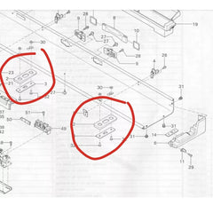 Knitmaster Mod 700 Knitting Machine RUBBER PAD x2