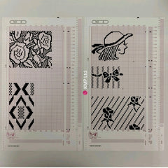 Silver Reed SK 580 ORIGINAL 15 PATTERN CARDS