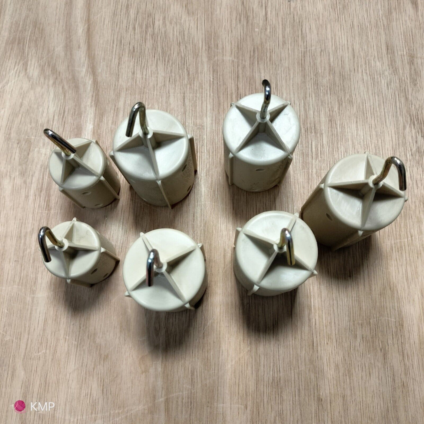 Knitmaster SRP-20 Ribber Original SET OF WEIGHTS X6 (4 big+2 small)