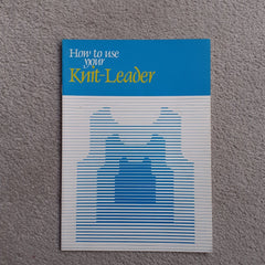 Brother KH-881 KNIT LEADER INSTRUCTIONS MANUAL