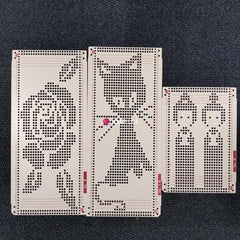 Knitmaster KnittingMachine 3 Motif Punchcards