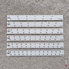Silver Reed KR-21 Electronic Knit Contour 6 STITCH SCALES for 1/4 drafting
