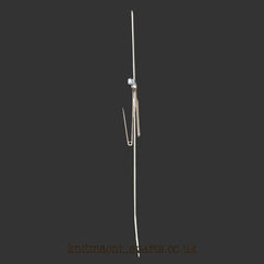 A used Toyota KS 901 knitting machine upper tension rod, showing signs of wear such as rust.