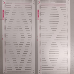 Knitmaster Ribber SRP60N PUNCHCARDS (x10)