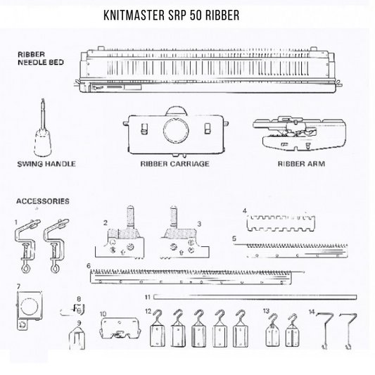 Know your Knitmaster SRP 50 Ribber