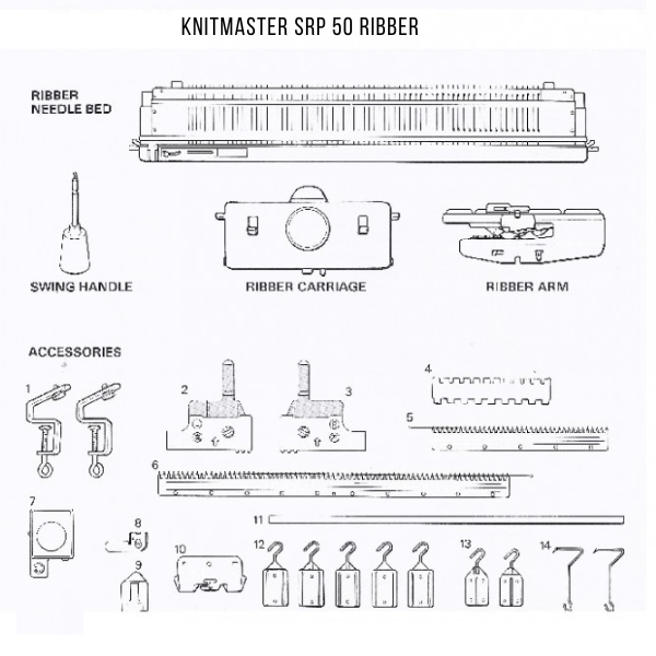 Know your Knitmaster SRP 50 Ribber