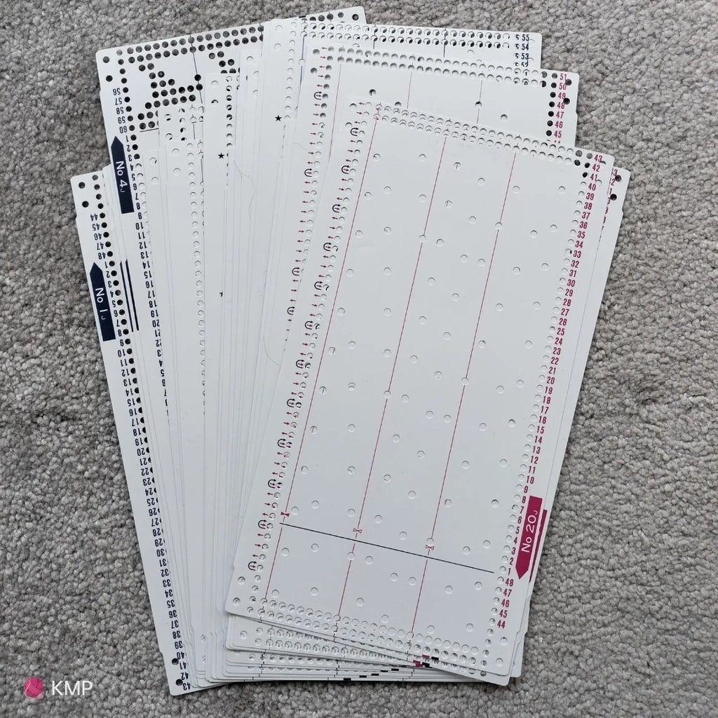 Brother KH-860 Knitting Machine SET OF ORIGINAL PUNCHCARDS