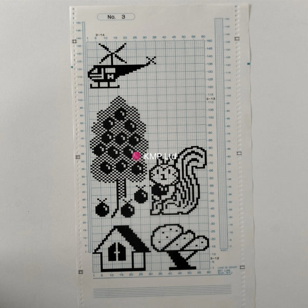 Brother KH 910 Electroknit Original 10 MYLAR SHEETS