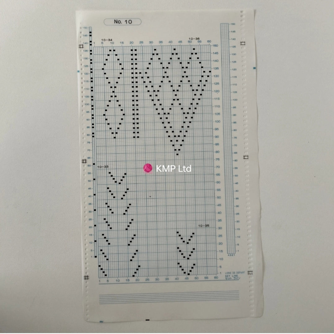Brother KH 910 Electroknit Original 10 MYLAR SHEETS