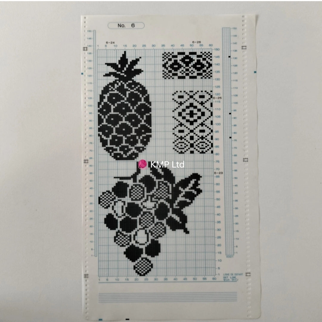 Brother KH 910 Electroknit Original 10 MYLAR SHEETS