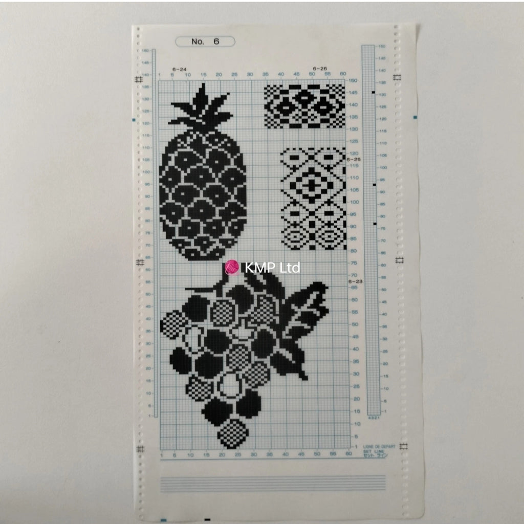 Brother KH 910 Electroknit Original 10 MYLAR SHEETS