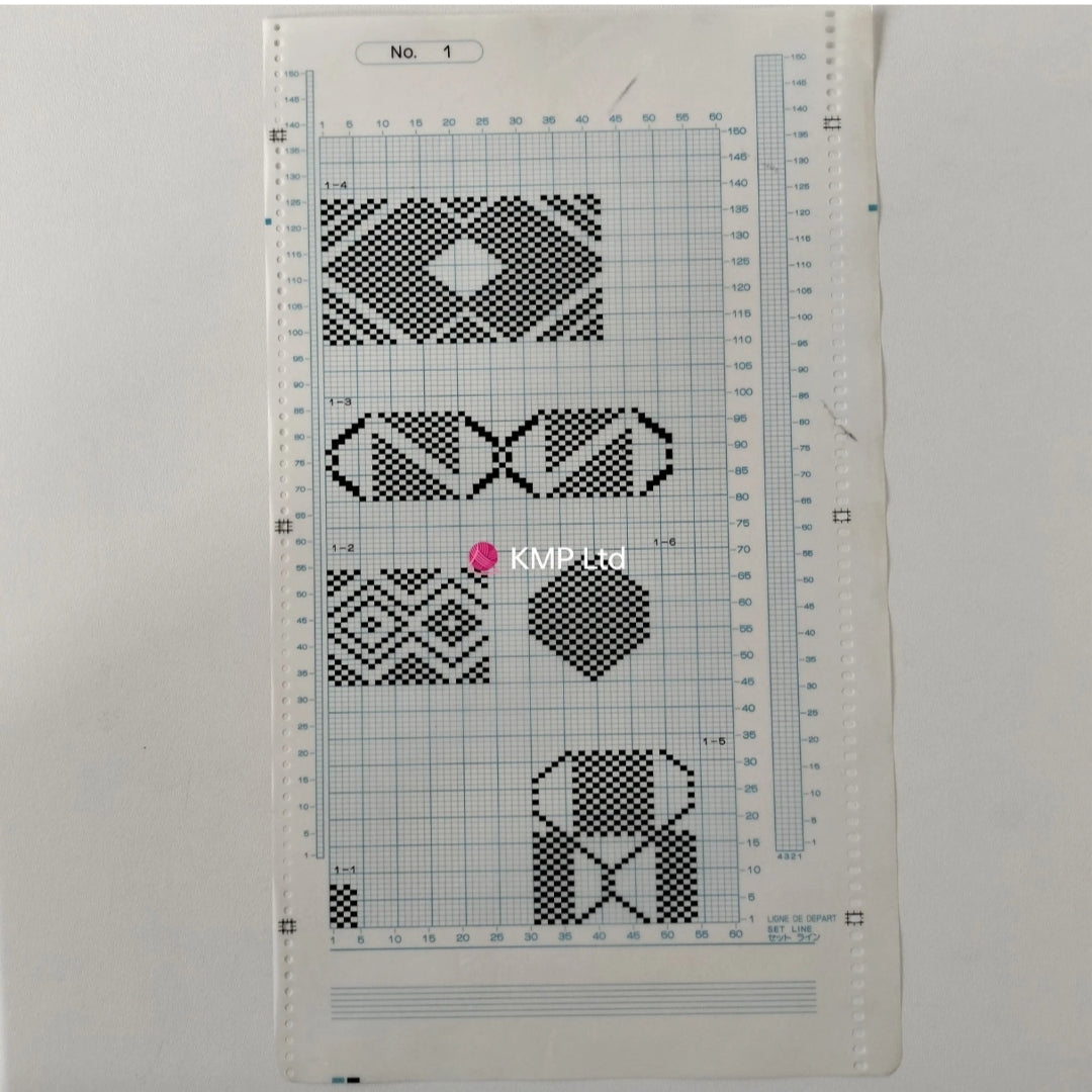 Brother KH 910 Electroknit Original 10 MYLAR SHEETS Main image