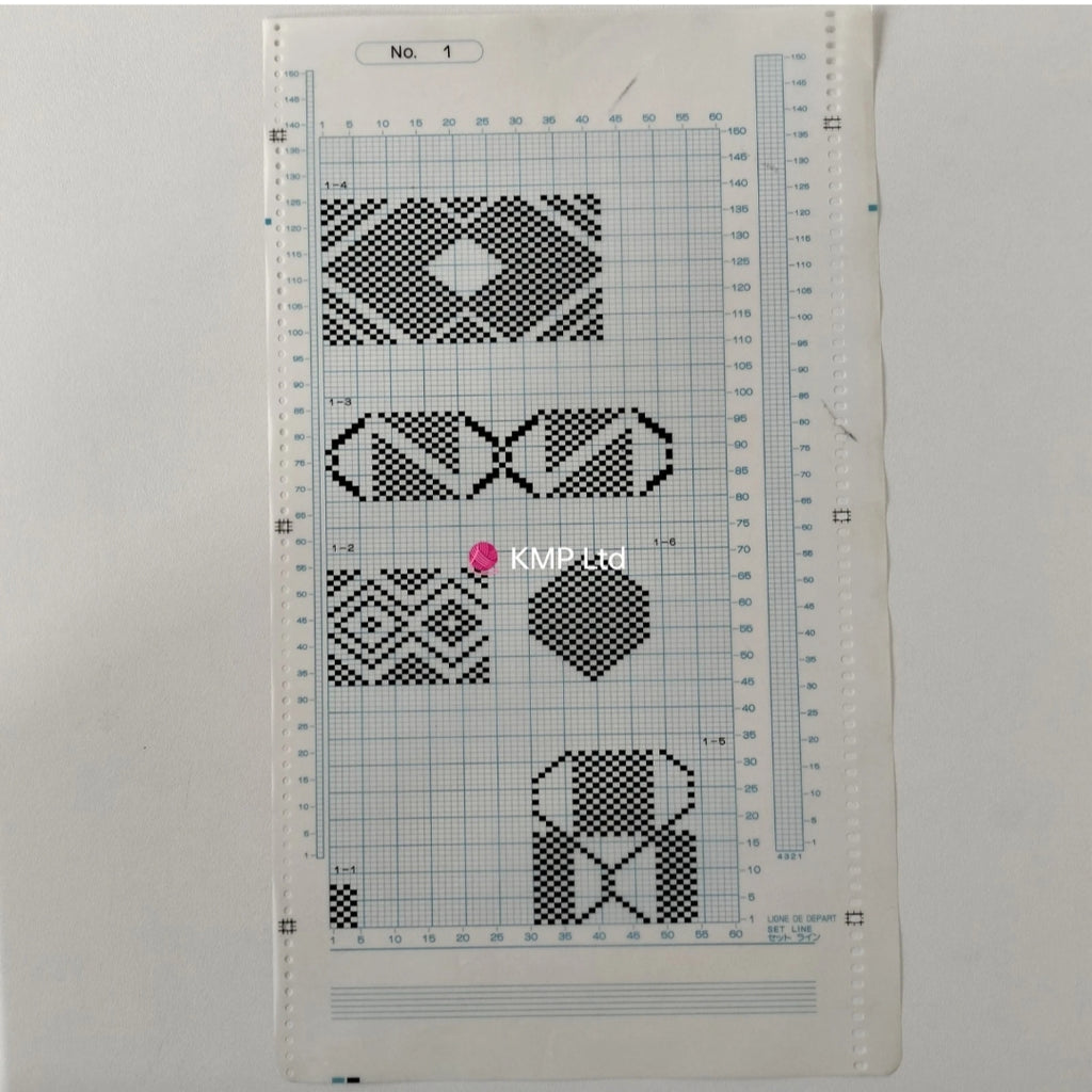 Brother KH 910 Electroknit Original 10 MYLAR SHEETS