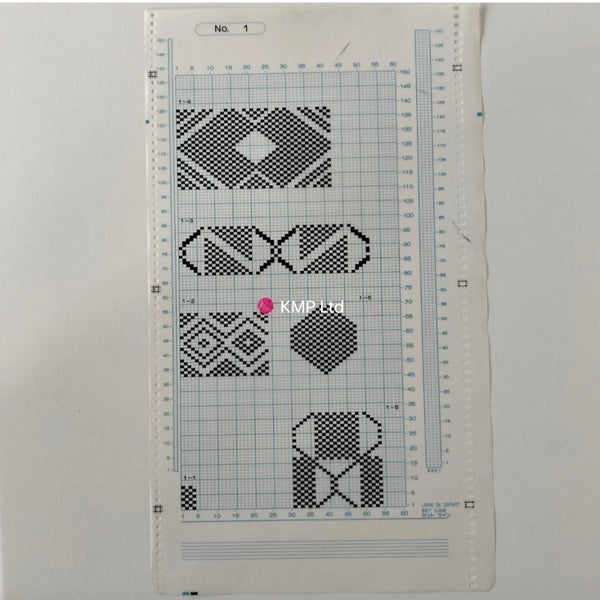 Brother KH 910 Electroknit Original 10 MYLAR SHEETS