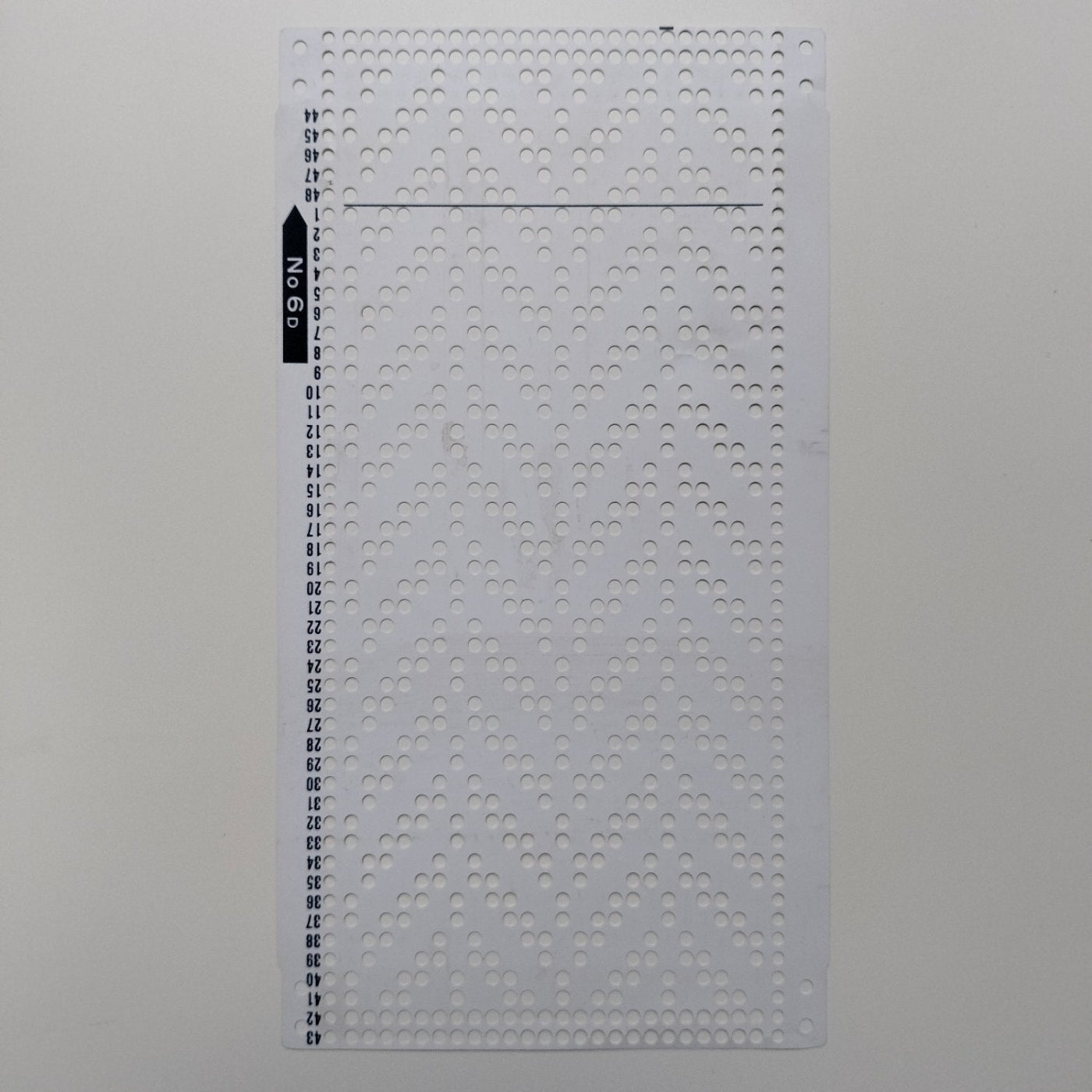 Brother KH-830/ 836 ORIGINAL PUNCHCARD No 6 Main image