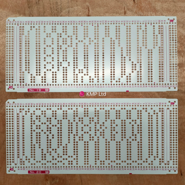 Knitmaster YC-2 Colour Changer Original 10 PUNCHCARDS R11-R20