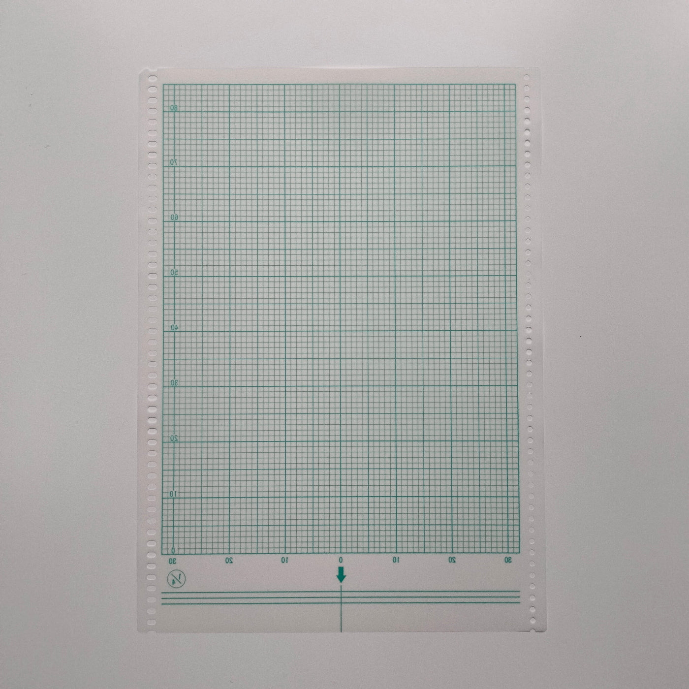 Silver Reed KR-10 Electronic Knit Contour BLANK PATTERN PAPER Main image