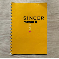 Singer Memo II Knitting Machine INSTRUCTIONS MANUAL