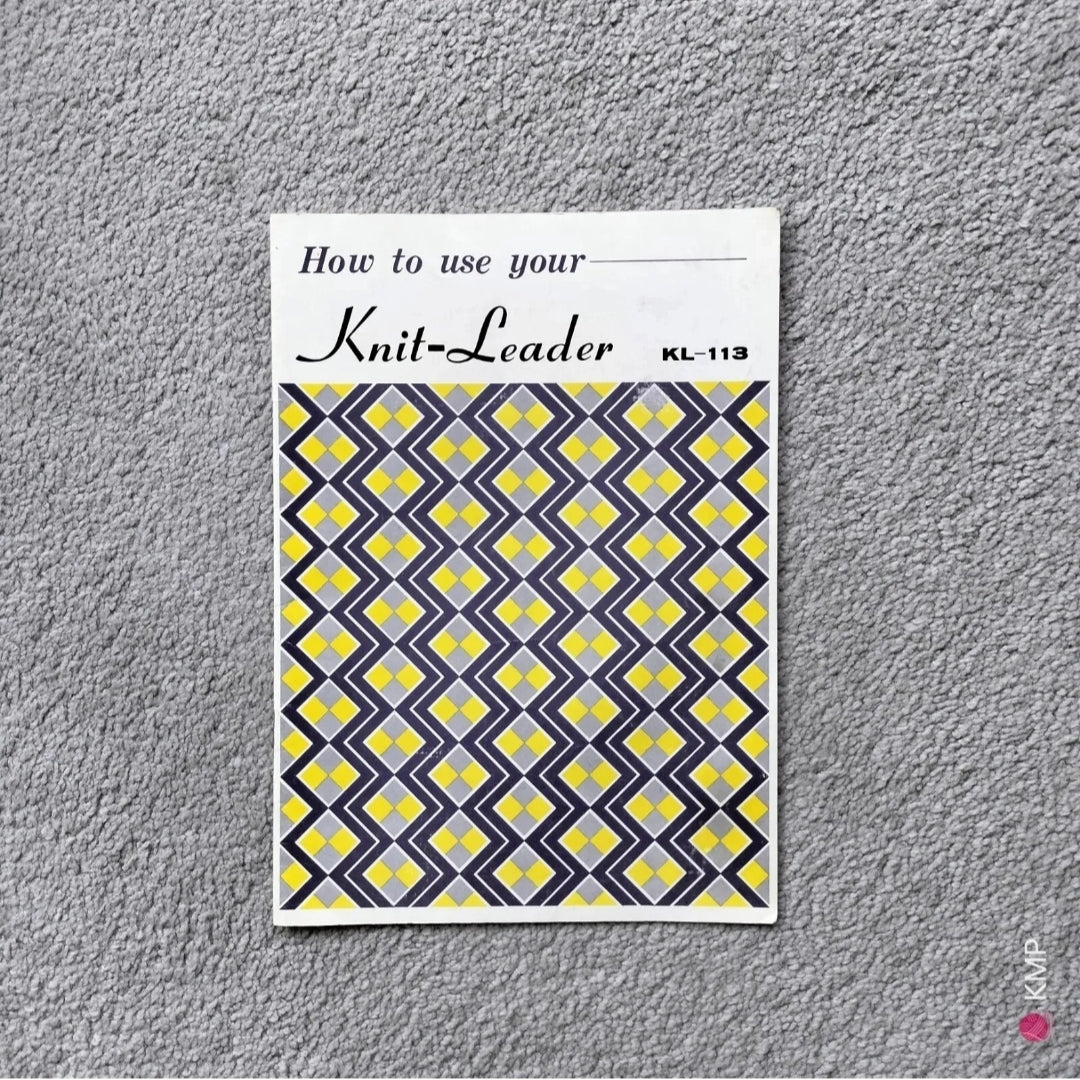 Brother Knit-Leader KL-113 INSTRUCTION MANUAL Main image