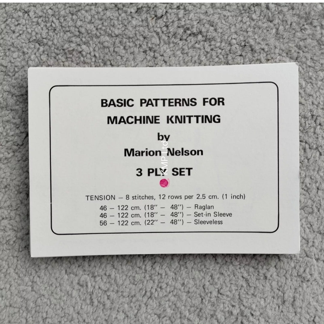 PATTERN Cards for RAGLAN SET-IN SLEEVE, SLEEVELESS Main image