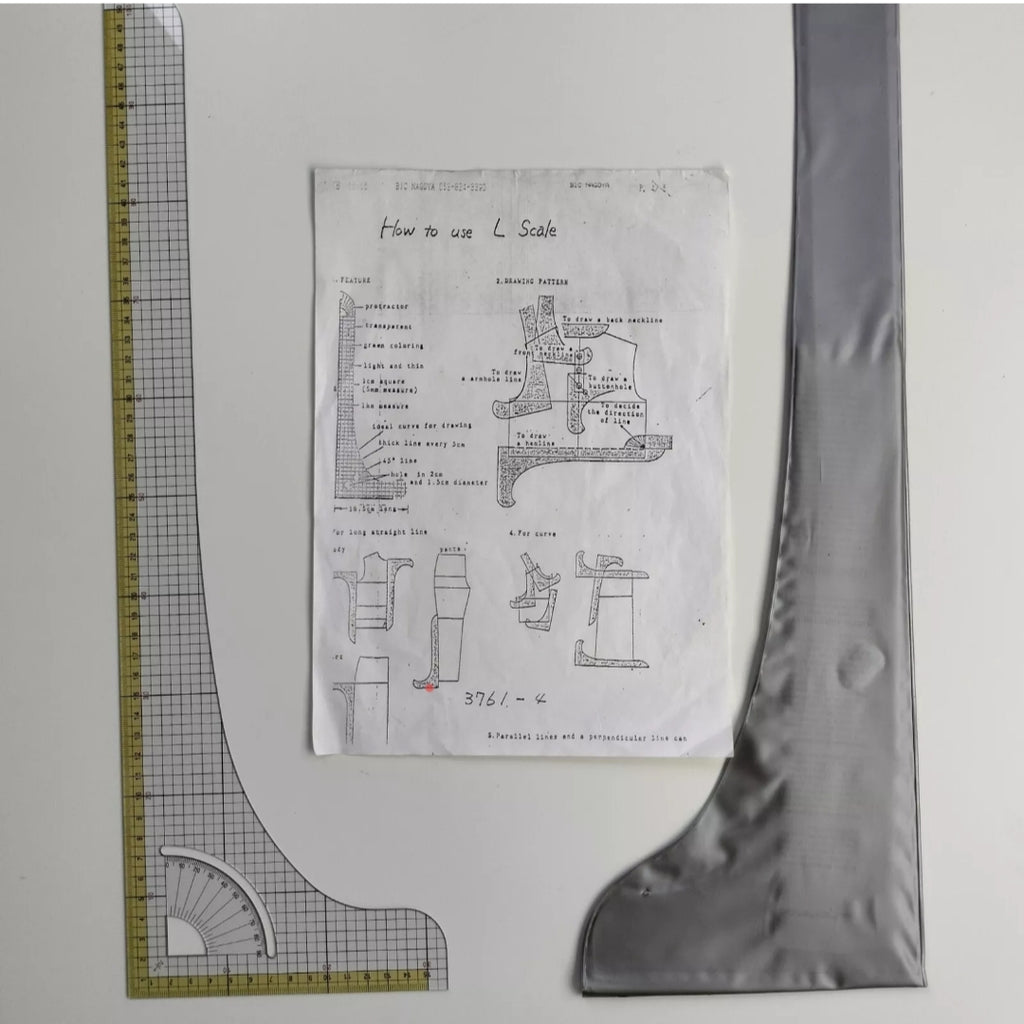 L-SCALE RULER For Drafting Knitting Patterns