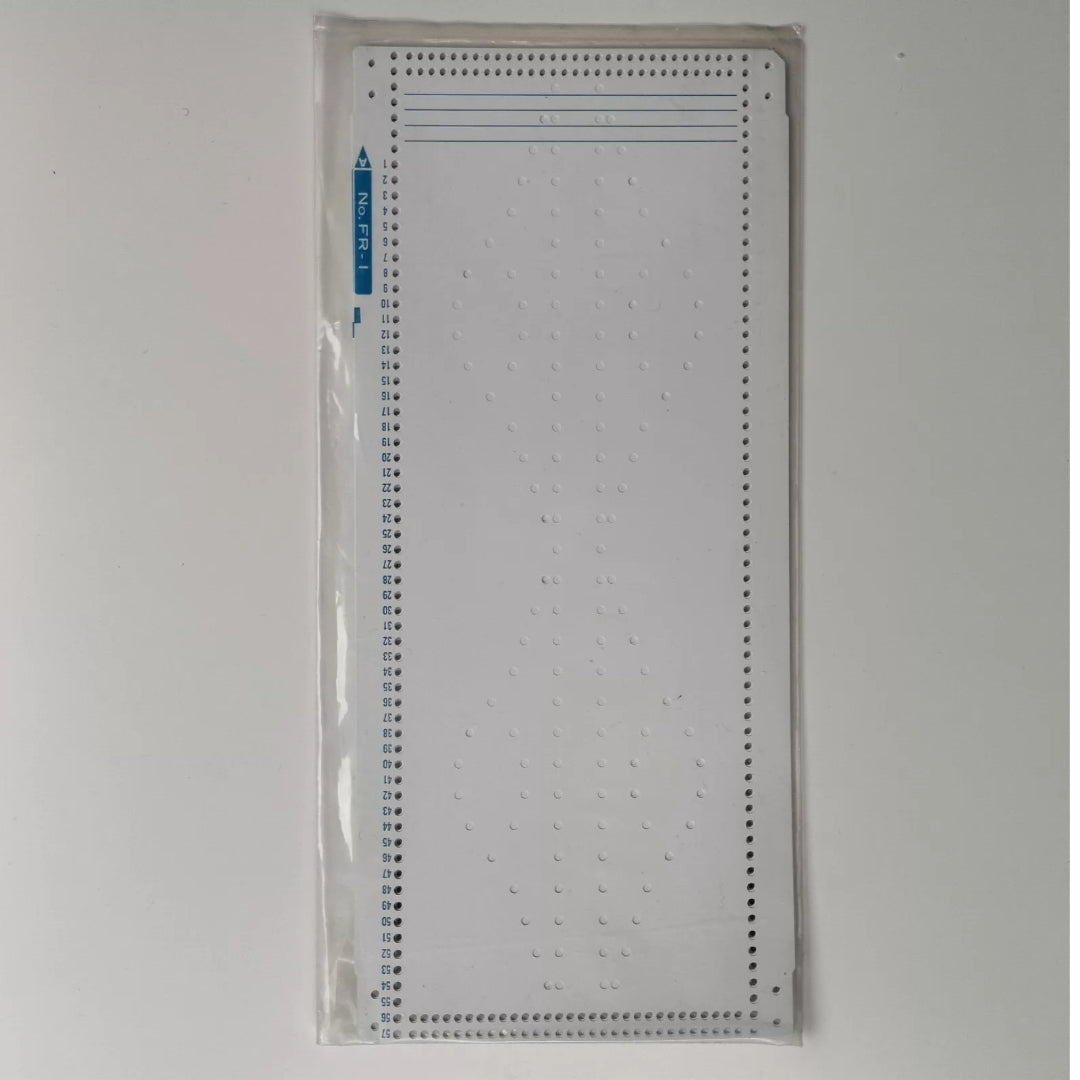 Silver Reed FRP 70 Ribber Fine Gauge PUNCHCARDS Main image