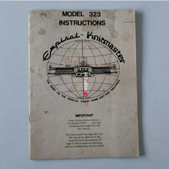 Knitmaster Mod 323 INSTRUCTION MANUAL