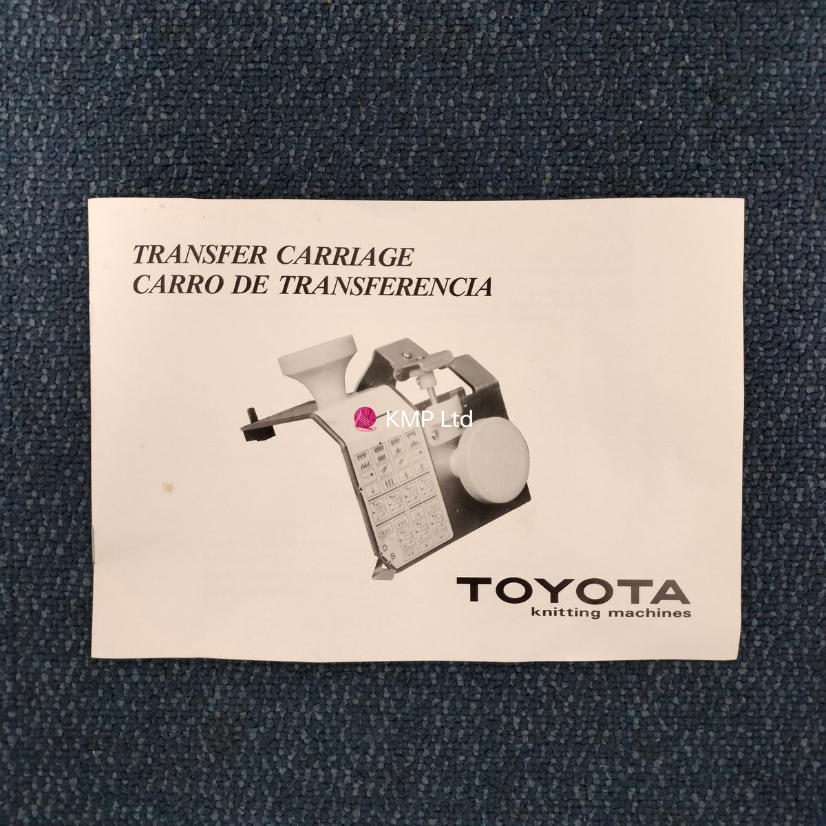 Toyota K 65-1 Transfer Carriage INSTRUCTION MANUAL