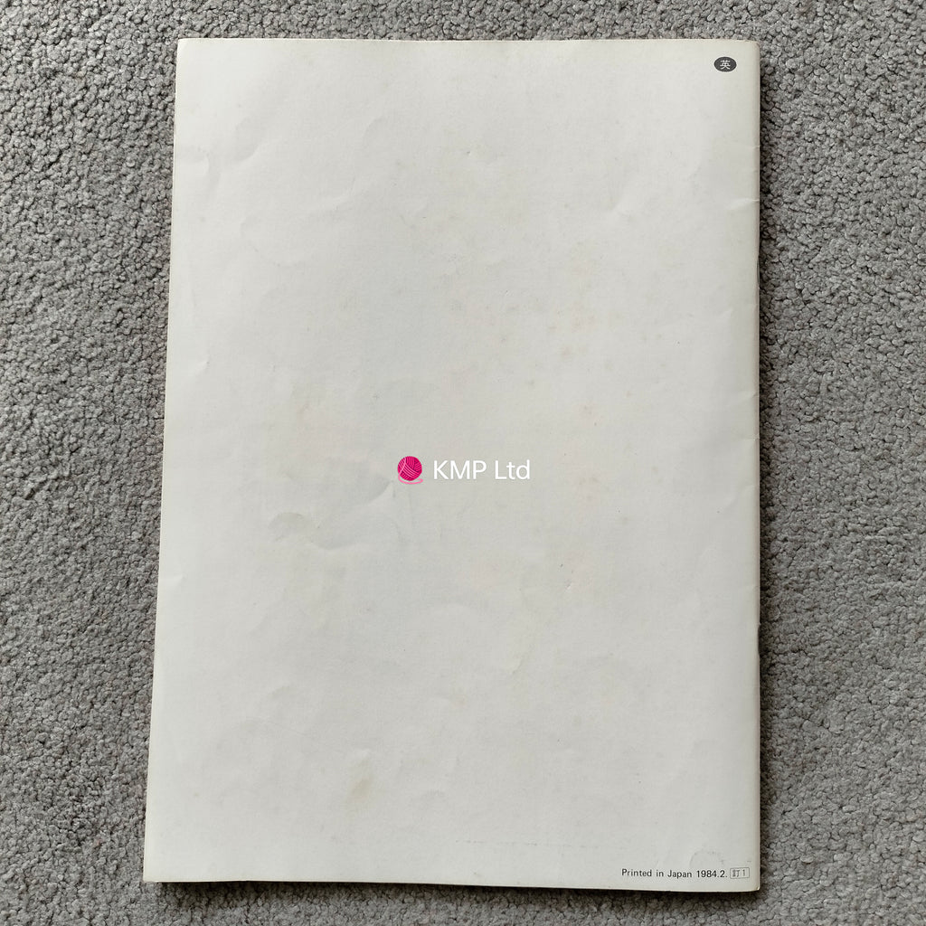 Knitmaster Mod. 150 Chunky Instructions Book