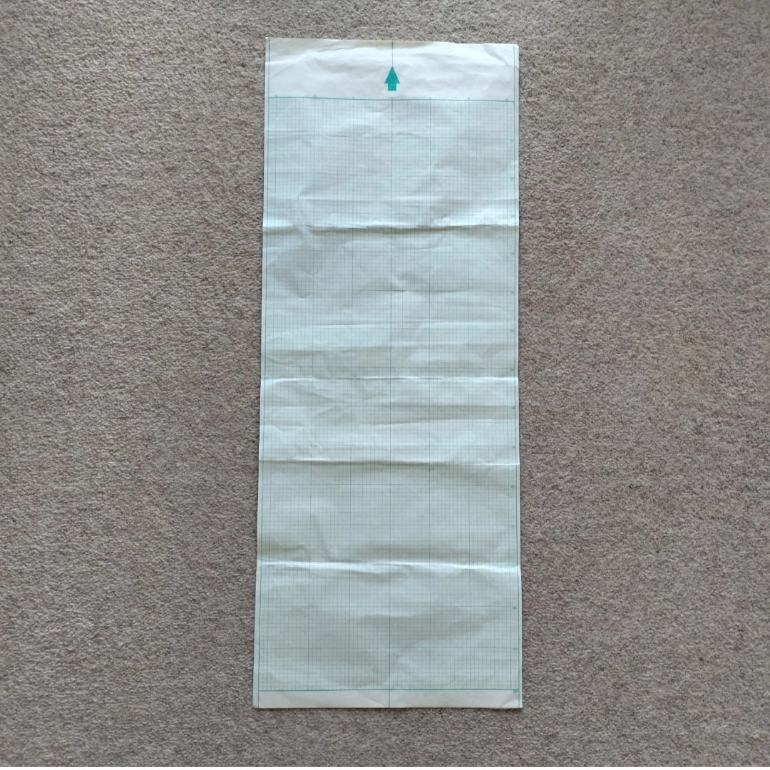 An image of Knitradar half scale blank pattern sheet