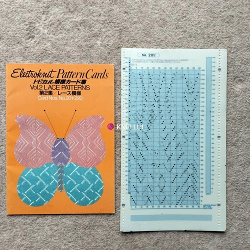 Brother ELECTROKNIT Vol 2 LACE PATTERN CARDS +Book Main image