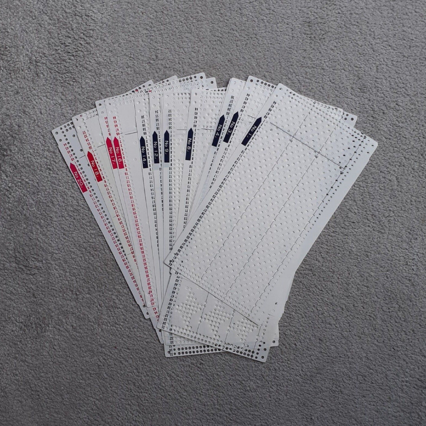 Brother KH-881 SET OF ORIGINAL PUNCHCARDS Main image