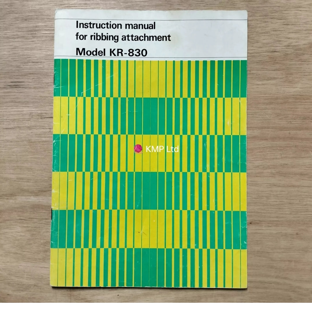 Brother KR-830 Ribber INSTRUCTION MANUAL Main image