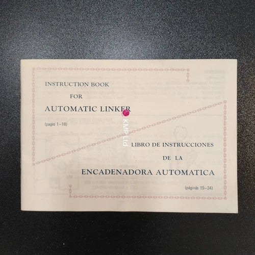 Empisal Knitmaster SC-3 INSTRUCTION MANUAL Main image