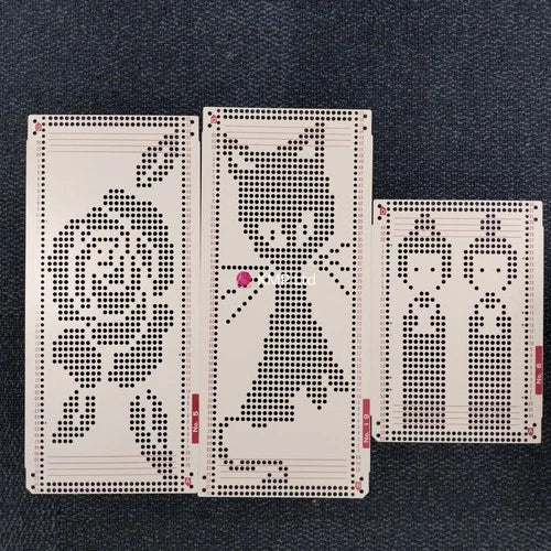 Knitmaster KnittingMachine 3 Motif Punchcards