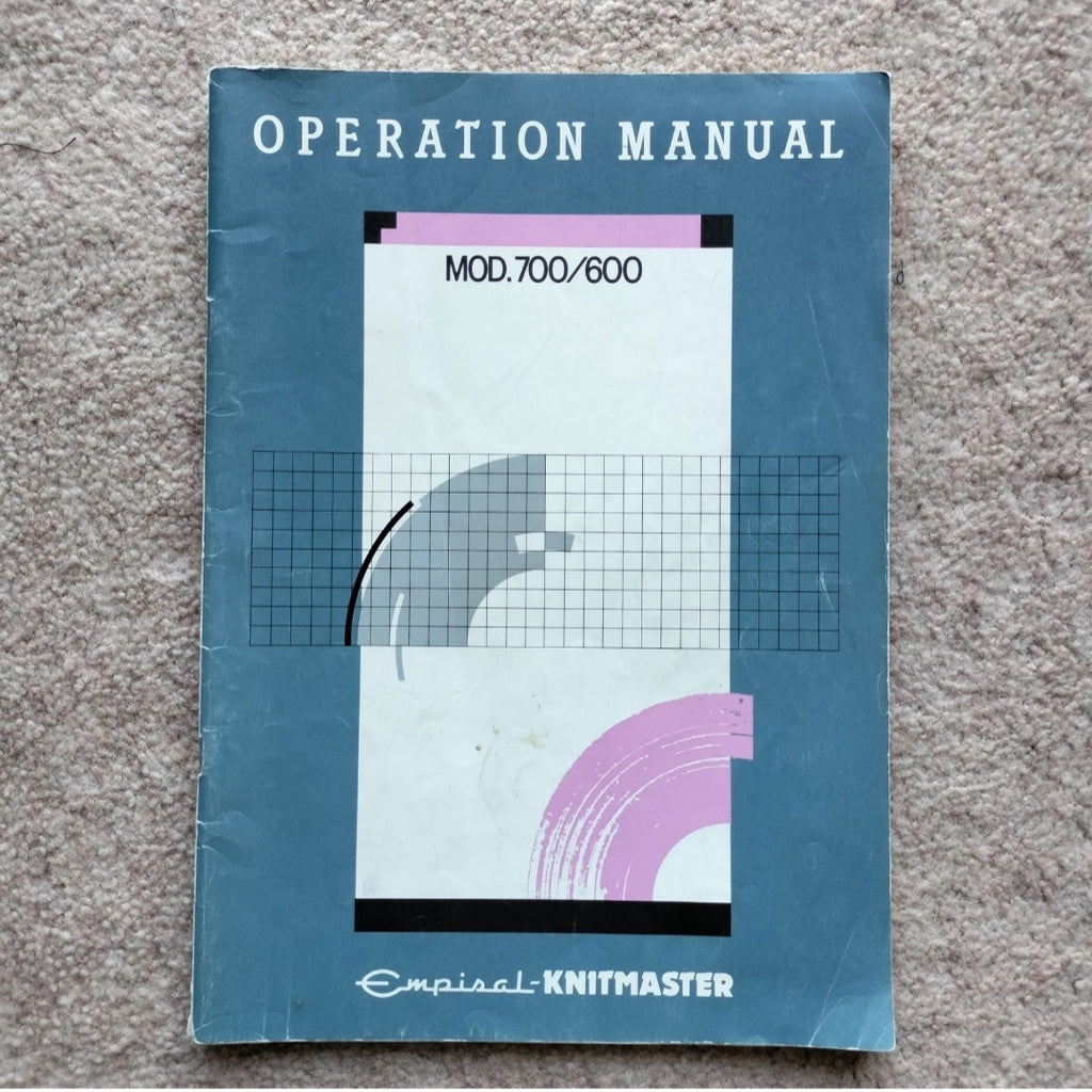 Knitmaster Mod 700 Knitting Manual