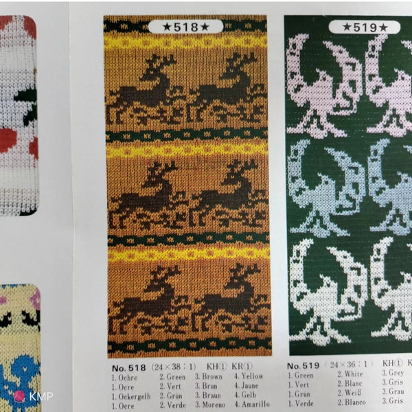Multi-Colour Rib Pattern Punch Card (Vol. 22) Set