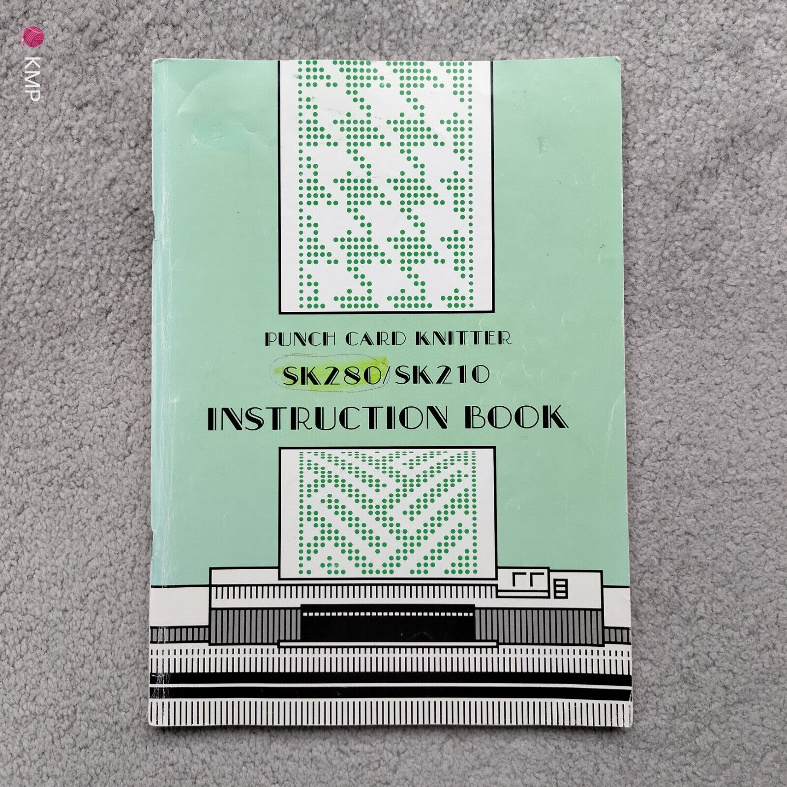 Silver Reed SK 280/ 210 INSTRUCTION BOOK marks and worn Main image