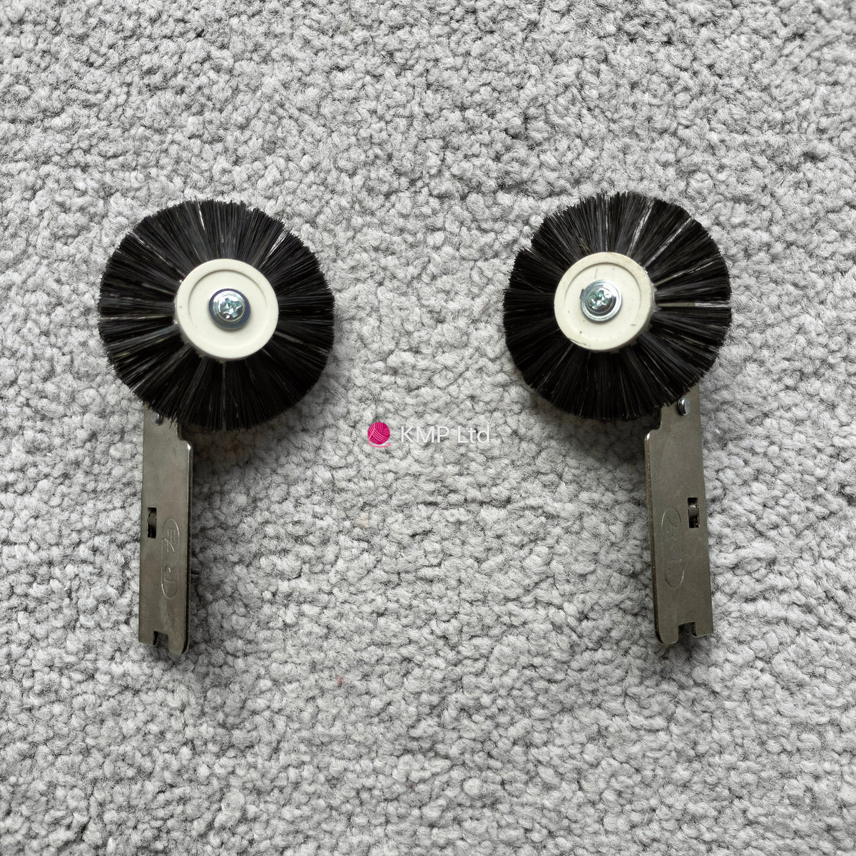Silver Reed SK 890 Two black tuck brushes with silver metal parts, likely for electronic knitting machines.